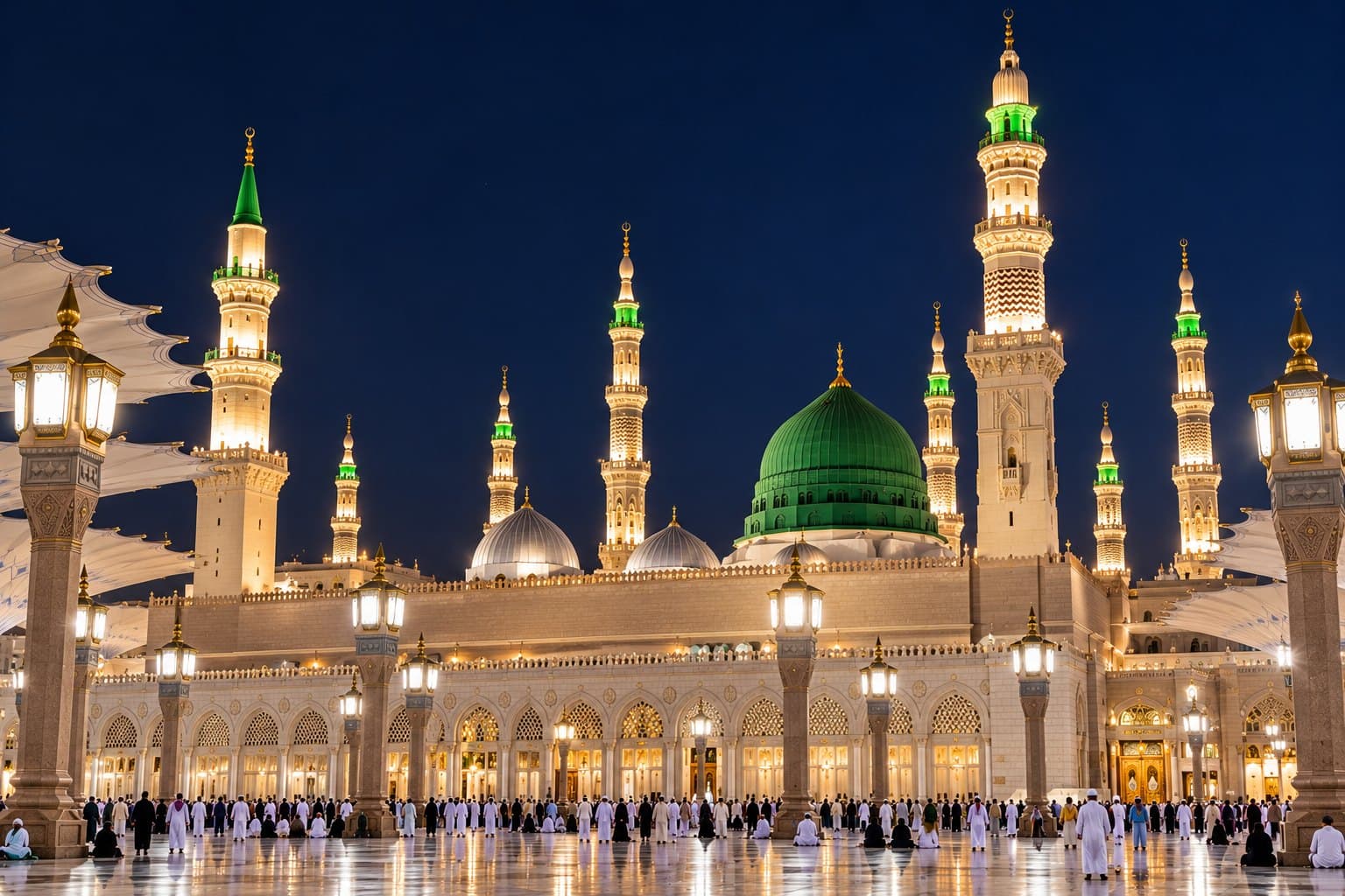 The Green Dome of Masjid an-Nabawi